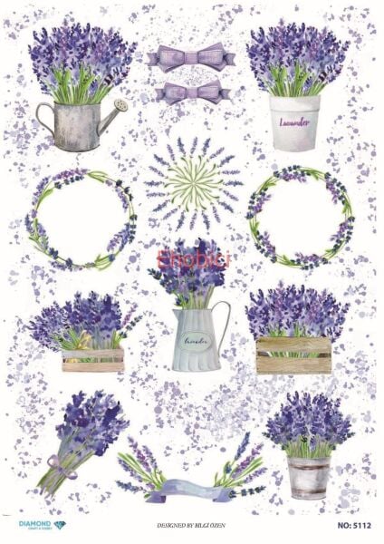 Diamond Pirinç Dekopaj Kağıdı - 5112