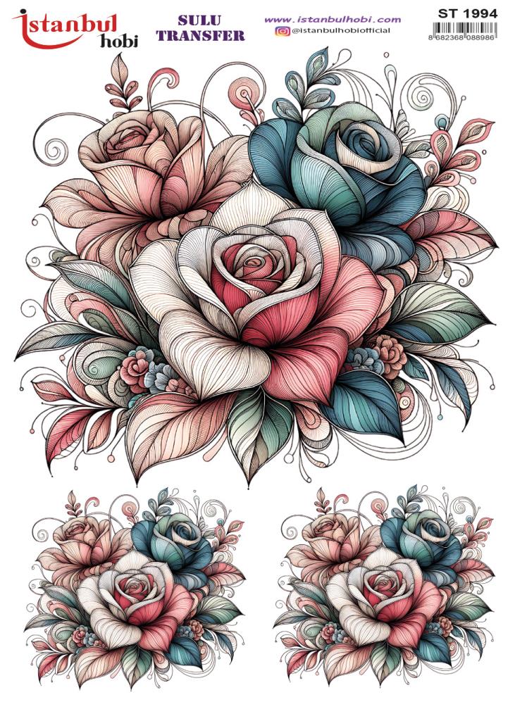 Sulu Transfer Kağıdı 25x35cm ST-1994