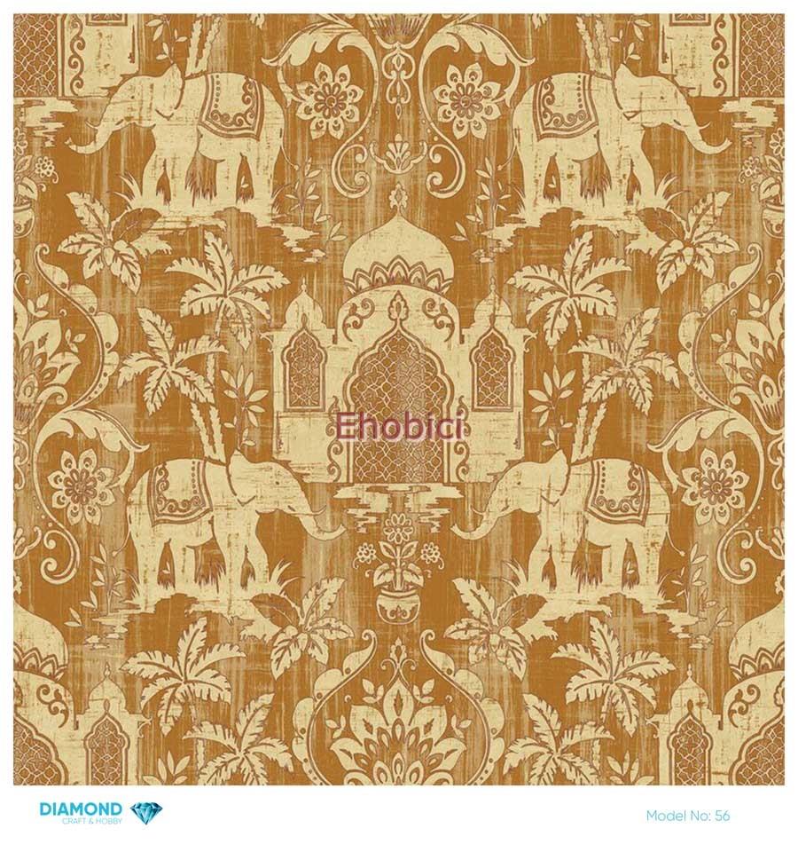 Diamond Pirinç Dekopaj Kağıdı - 056 - 30x30