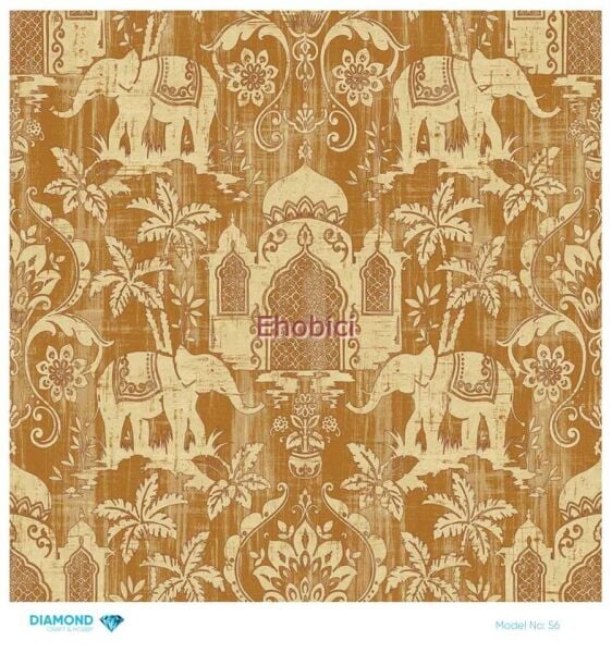 Diamond Pirinç Dekopaj Kağıdı - 056 - 30x30