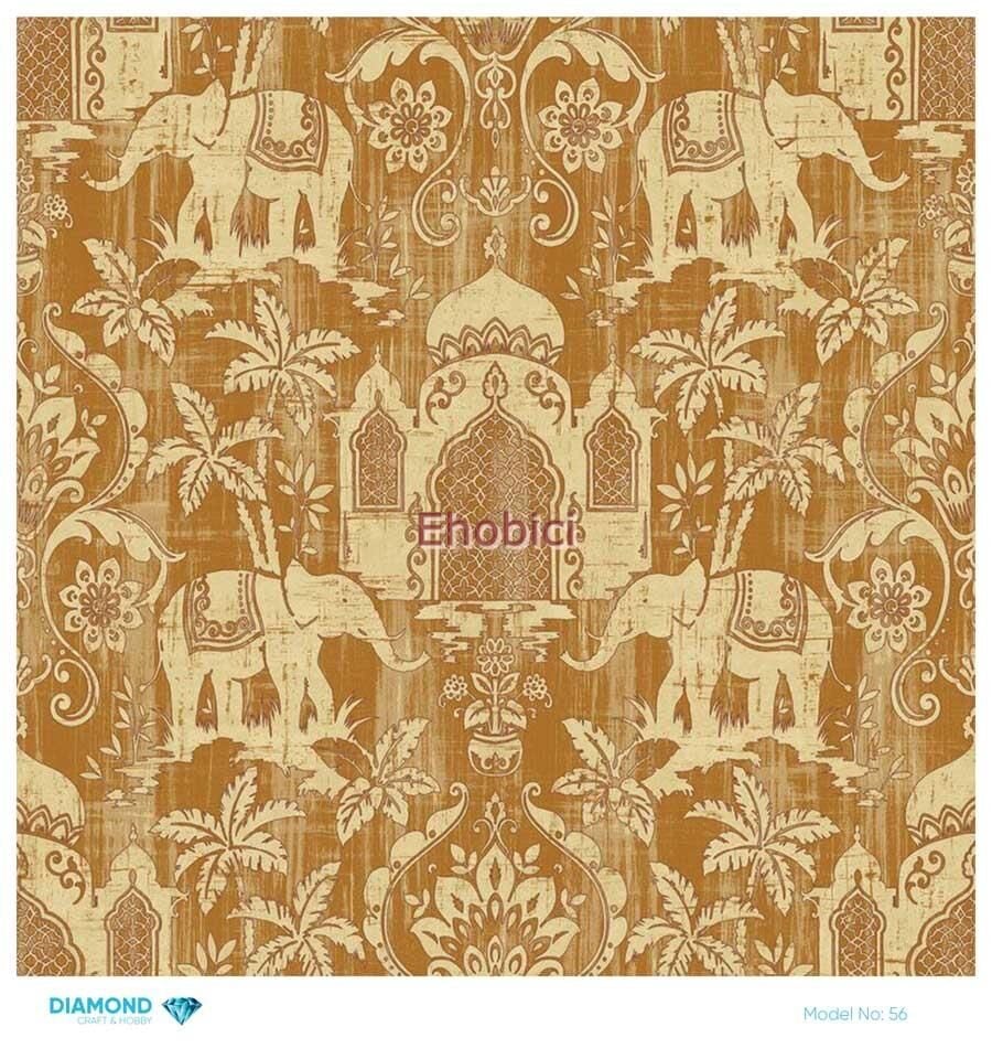 Diamond Pirinç Dekopaj Kağıdı - 056 - 30x30