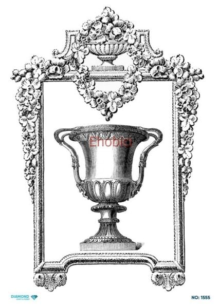 Diamond Pirinç Dekopaj Kağıdı - 1555