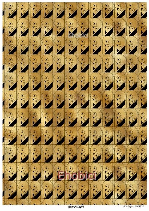 Lineart Pirinç Dekopaj Kağıdı - 3915