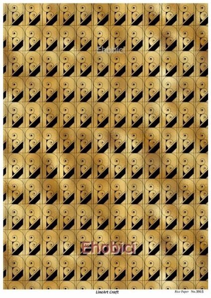 Lineart Pirinç Dekopaj Kağıdı - 3915