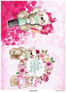 Lineart Pirinç Dekopaj Kağıdı Model - 1594