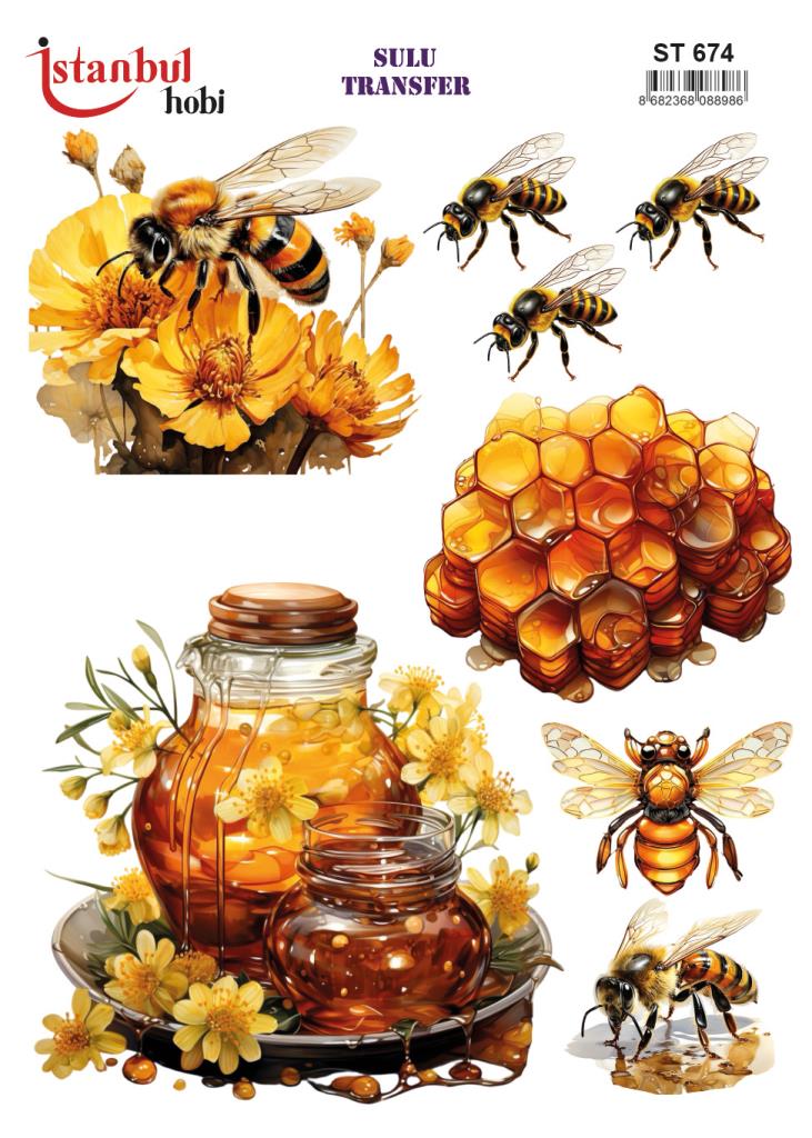 Sulu Transfer Kağıdı 25x35cm ST-674