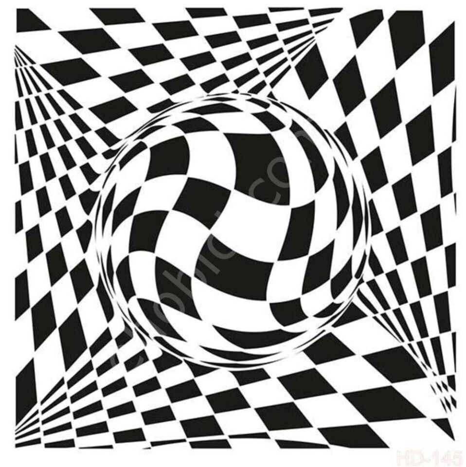 HD145 Cadence Home Dekor Stencil 45x45