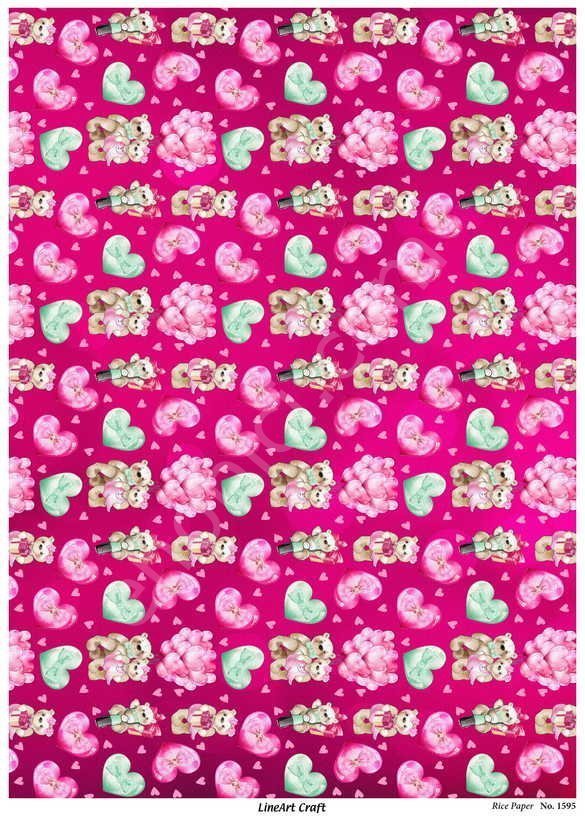 Lineart Pirinç Dekopaj Kağıdı Model - 1595