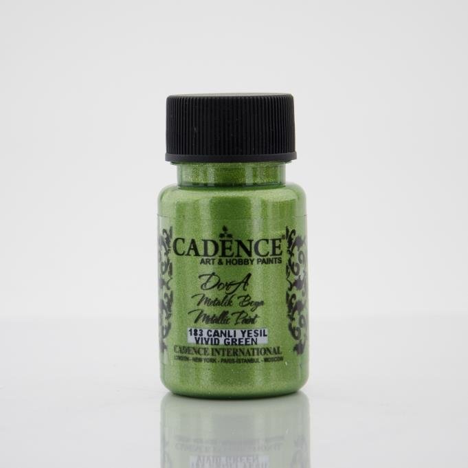 Cadence Dora Metalik Boya 183 Canlı Yeşil 50ML