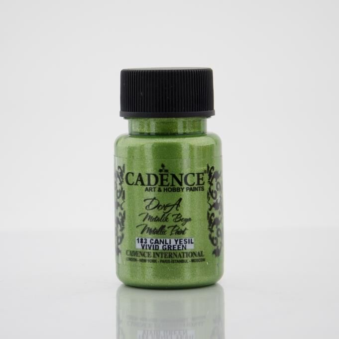 Cadence Dora Metalik Boya 183 Canlı Yeşil 50ML