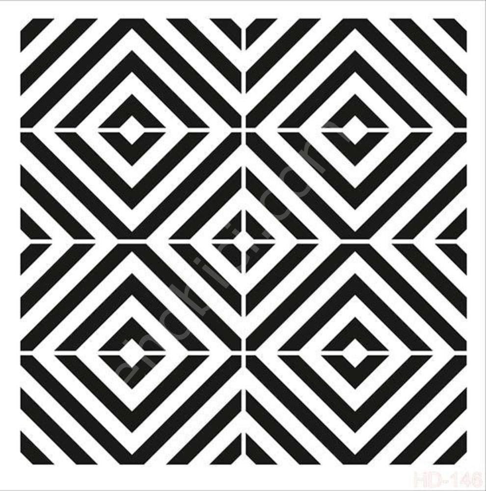 HD146 Cadence Home Dekor Stencil 45x45