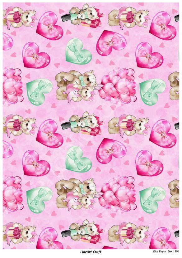 Lineart Pirinç Dekopaj Kağıdı Model - 1596