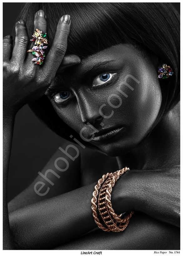 Lineart Pirinç Dekopaj Kağıdı Model - 1761