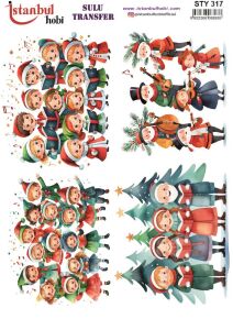Yılbaşı Sulu Transfer 25x35cm STY317