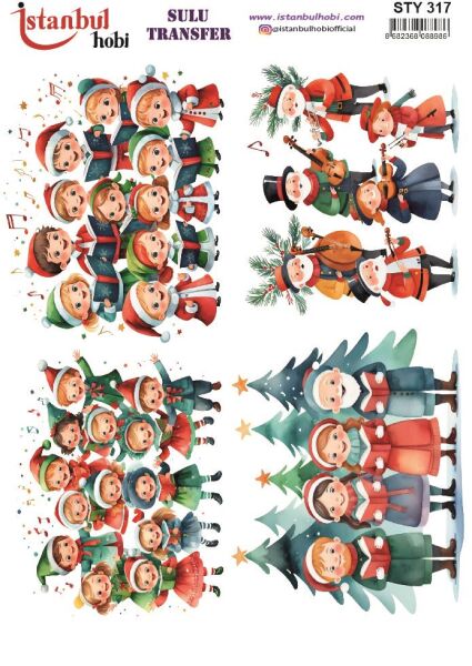 Yılbaşı Sulu Transfer 25x35cm STY317