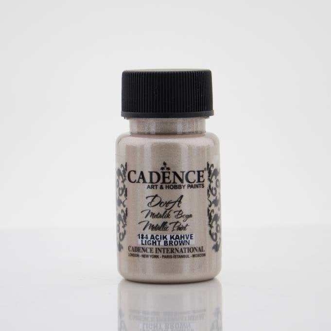 Cadence Dora Metalik Boya 184 Açık Kahve 50ML