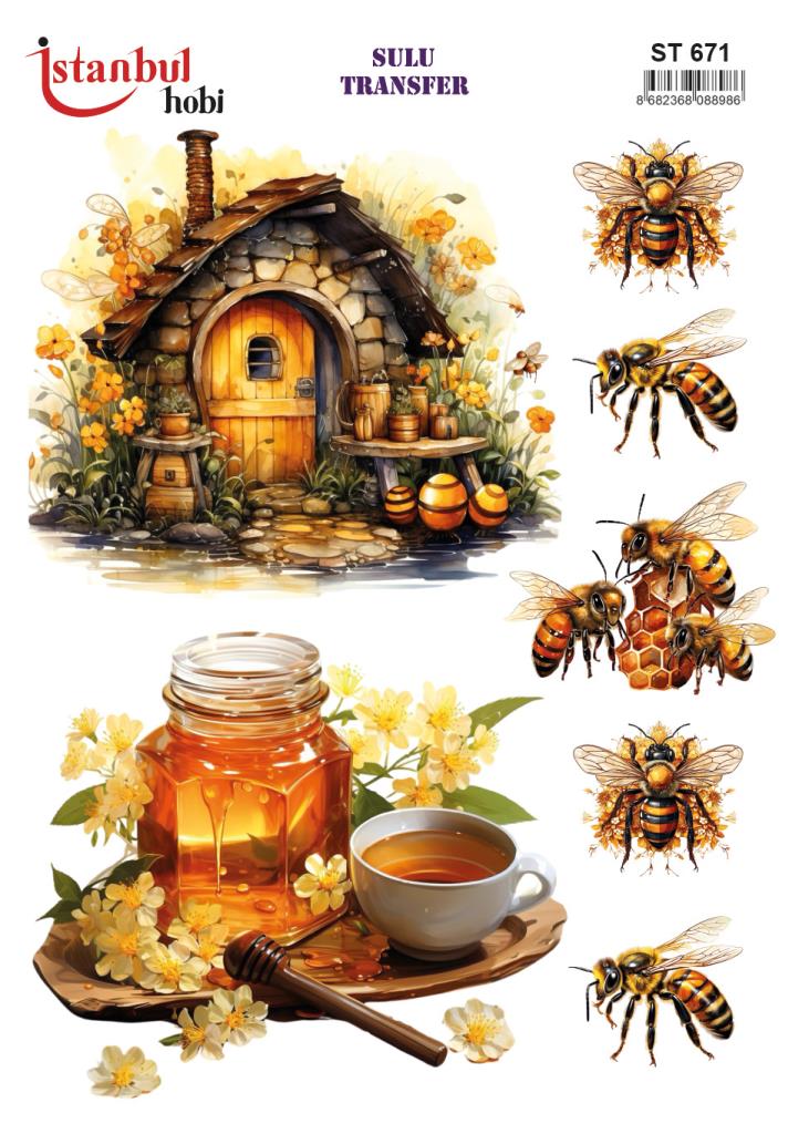 Sulu Transfer Kağıdı 25x35cm ST-671