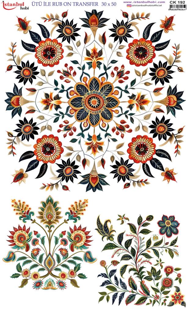 Ütü İle Rub On Transfer Kağıdı 30x50cm CK192