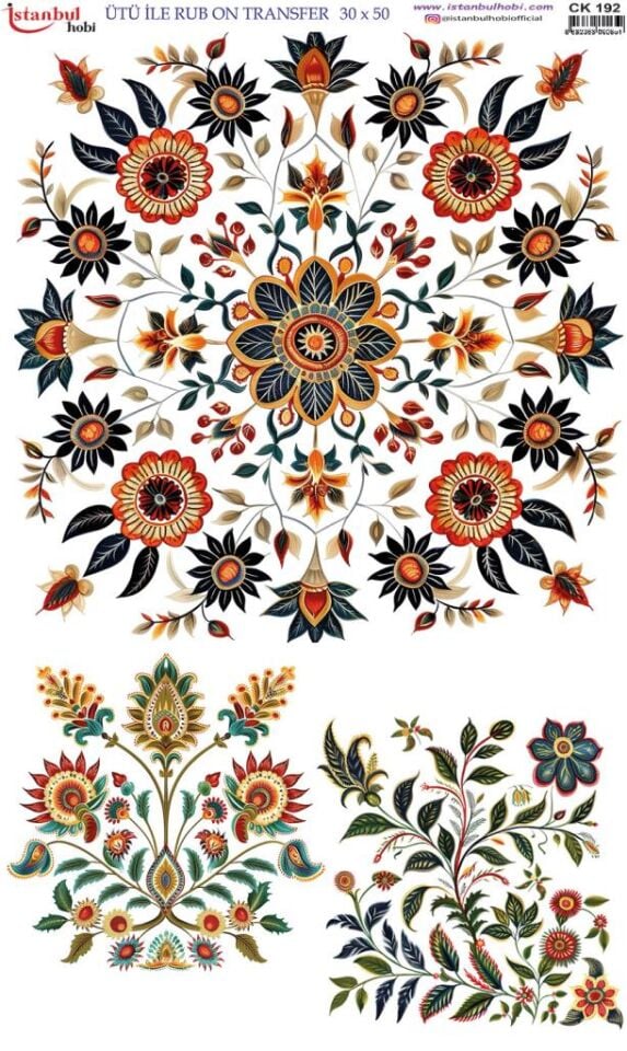Ütü İle Rub On Transfer Kağıdı 30x50cm CK192