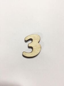 2,5cm Ahşap Harf ve Rakamlar - 3
