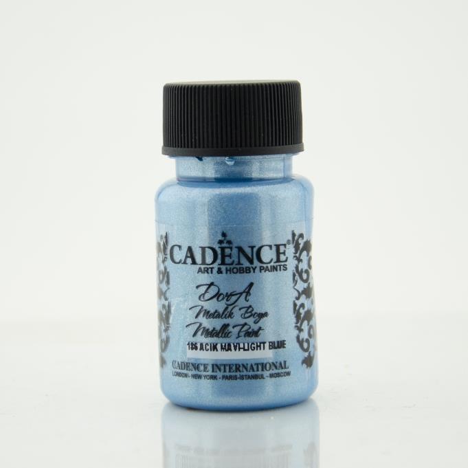 Cadence Dora Metalik Boya 186 Açık Mavi 50ML