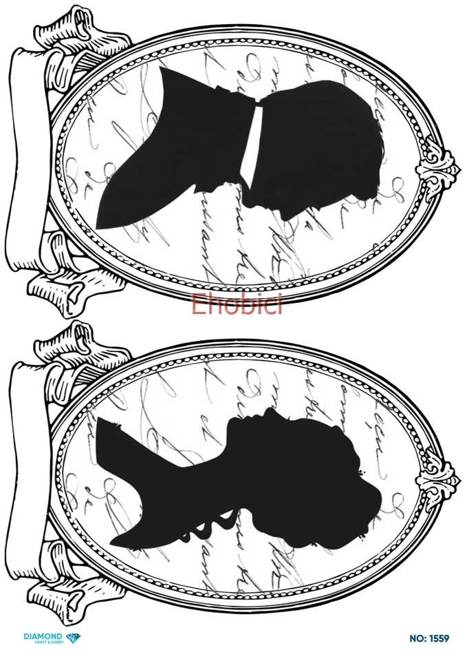 Diamond Pirinç Dekopaj Kağıdı - 1559