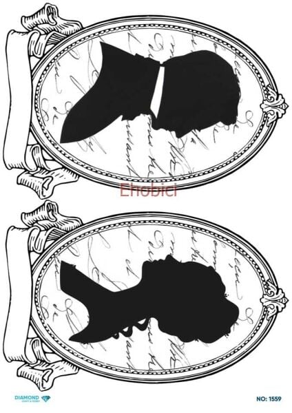 Diamond Pirinç Dekopaj Kağıdı - 1559