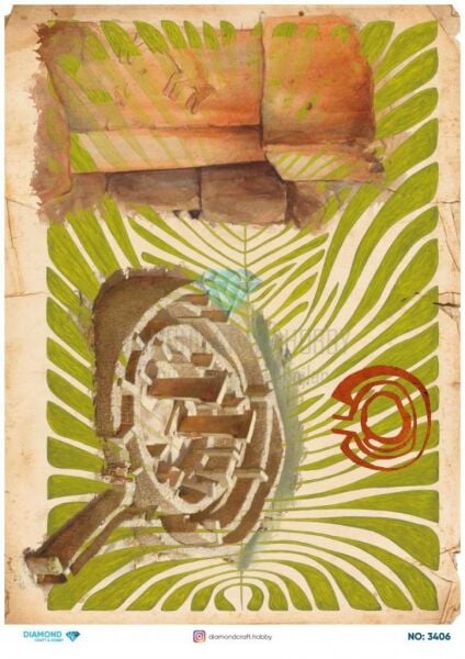 Diamond Pirinç Dekopaj Kağıdı - 3406