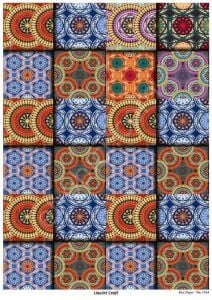 Lineart Pirinç Dekopaj Kağıdı Model - 1763