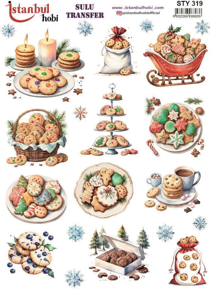 Yılbaşı Sulu Transfer 25x35cm STY319