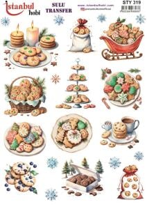 Yılbaşı Sulu Transfer 25x35cm STY319