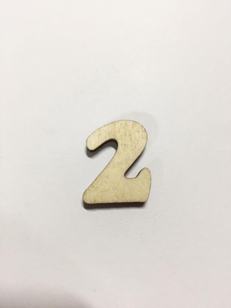 2,5cm Ahşap Harf ve Rakamlar - 2