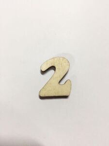 2,5cm Ahşap Harf ve Rakamlar - 2