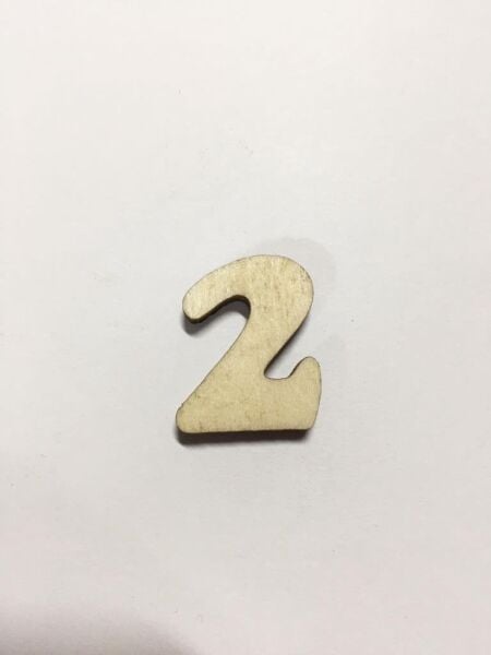 2,5cm Ahşap Harf ve Rakamlar - 2