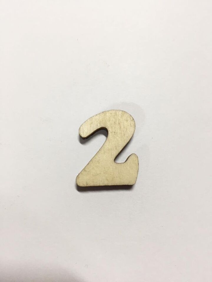 2,5cm Ahşap Harf ve Rakamlar - 2