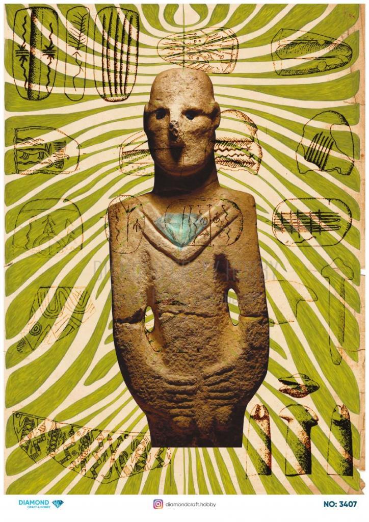 Diamond Pirinç Dekopaj Kağıdı - 3407