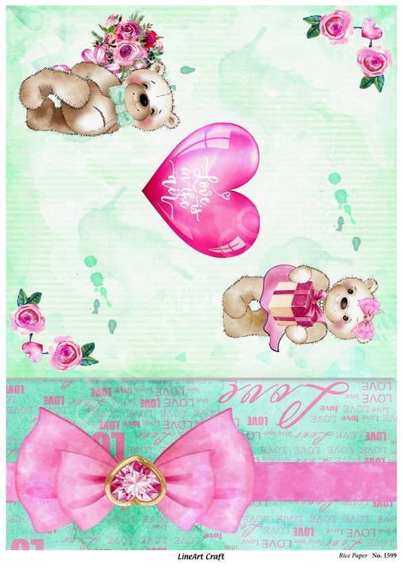 Lineart Pirinç Dekopaj Kağıdı Model - 1599