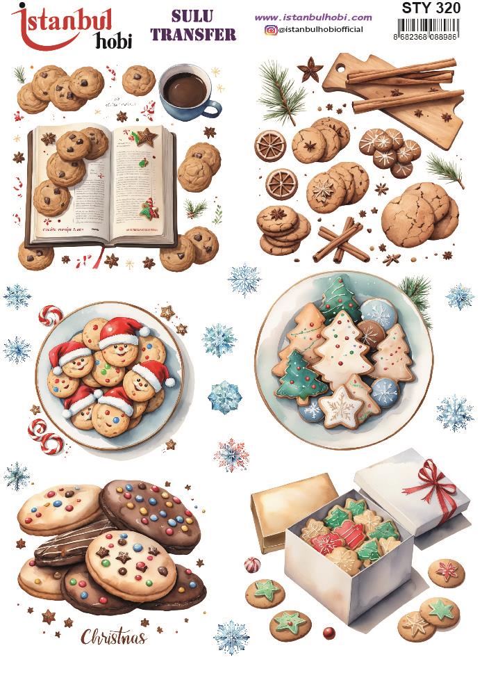 Yılbaşı Sulu Transfer 25x35cm STY320