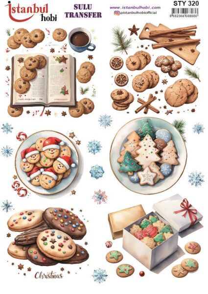 Yılbaşı Sulu Transfer 25x35cm STY320
