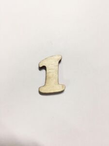 2,5cm Ahşap Harf ve Rakamlar - 1