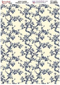 Pirinç Dekopaj Kağıdı 30x42cm PT-1281 Çiçekler