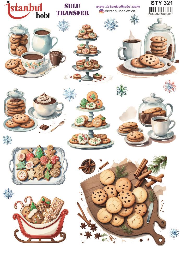 Yılbaşı Sulu Transfer 25x35cm STY321