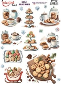 Yılbaşı Sulu Transfer 25x35cm STY321