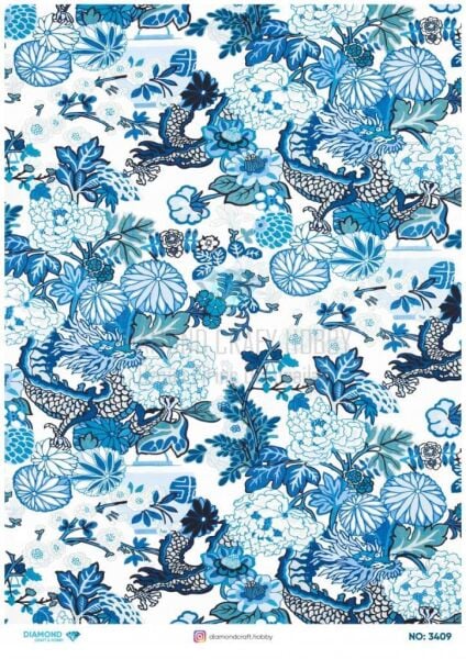 Diamond Pirinç Dekopaj Kağıdı - 3409