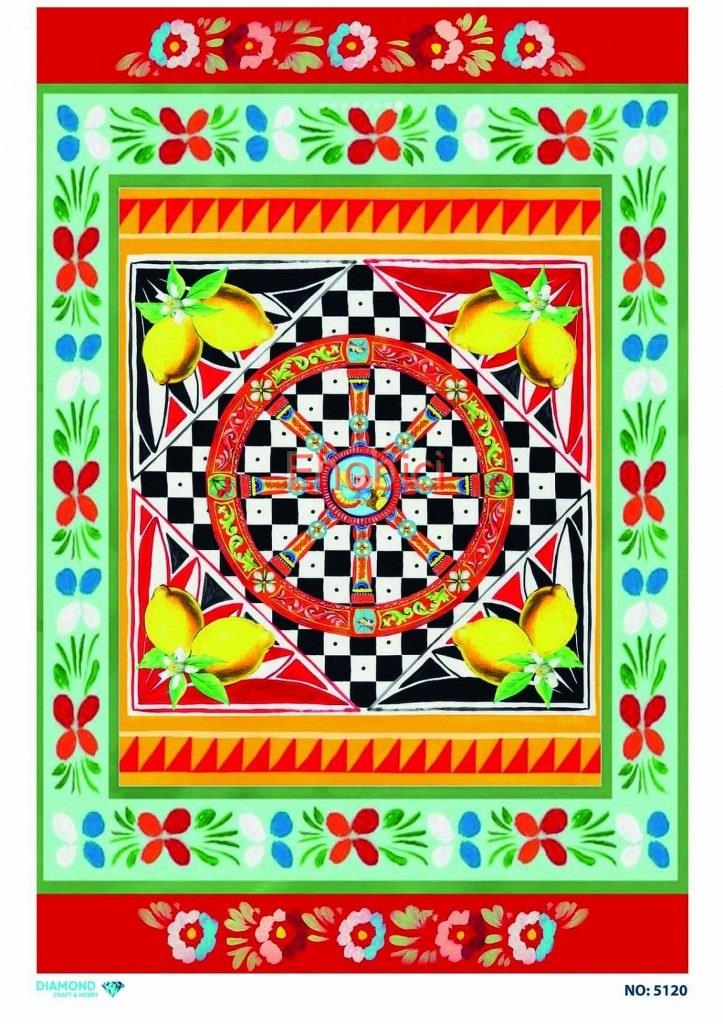 Diamond Pirinç Dekopaj Kağıdı - 5120