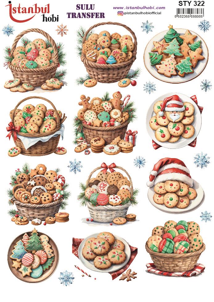 Yılbaşı Sulu Transfer 25x35cm STY322