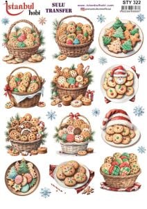 Yılbaşı Sulu Transfer 25x35cm STY322