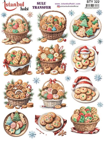 Yılbaşı Sulu Transfer 25x35cm STY322