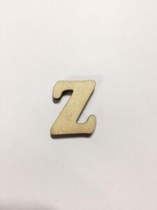 2,5cm Ahşap Harf ve Rakamlar - Z