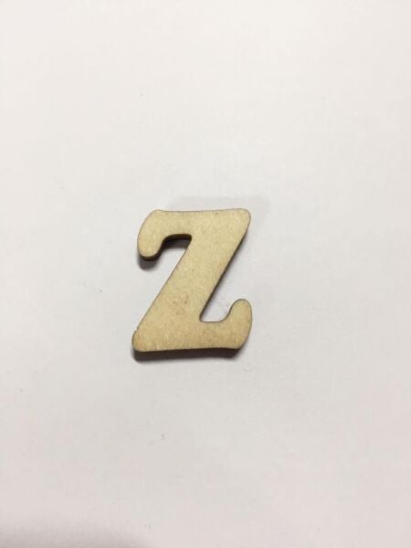 2,5cm Ahşap Harf ve Rakamlar - Z